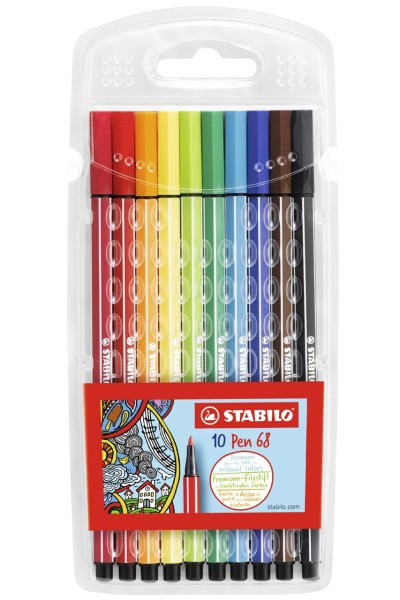 STABILO Pen 68 · Premium Filzstift · 10er Set