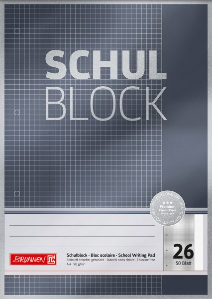 Schulblock A4 Premium Lineatur 26