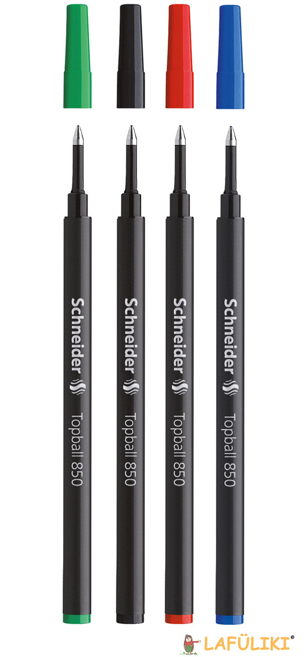 Schneider Topball 850 Tintenroller, 0,5 mm, Schwarz, 2 Stück : :  Bürobedarf & Schreibwaren