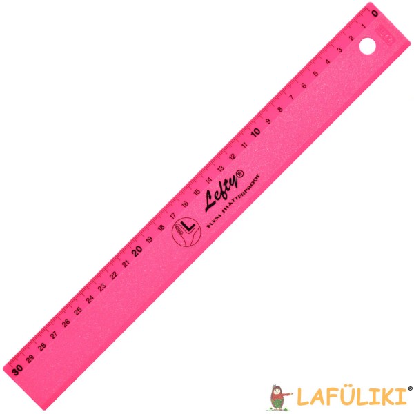KUM Linkshänder Lineal - 30cm - Flexi Lefty - Pop