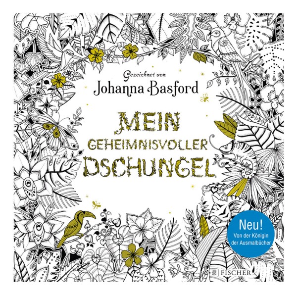 Malbuch Mein geheimnisvoller Dschungel v. Johanna Basford