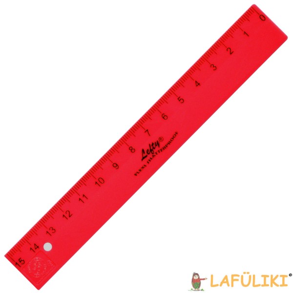 KUM Linkshänder Lineal - 15cm - Flexi Lefty - Pop