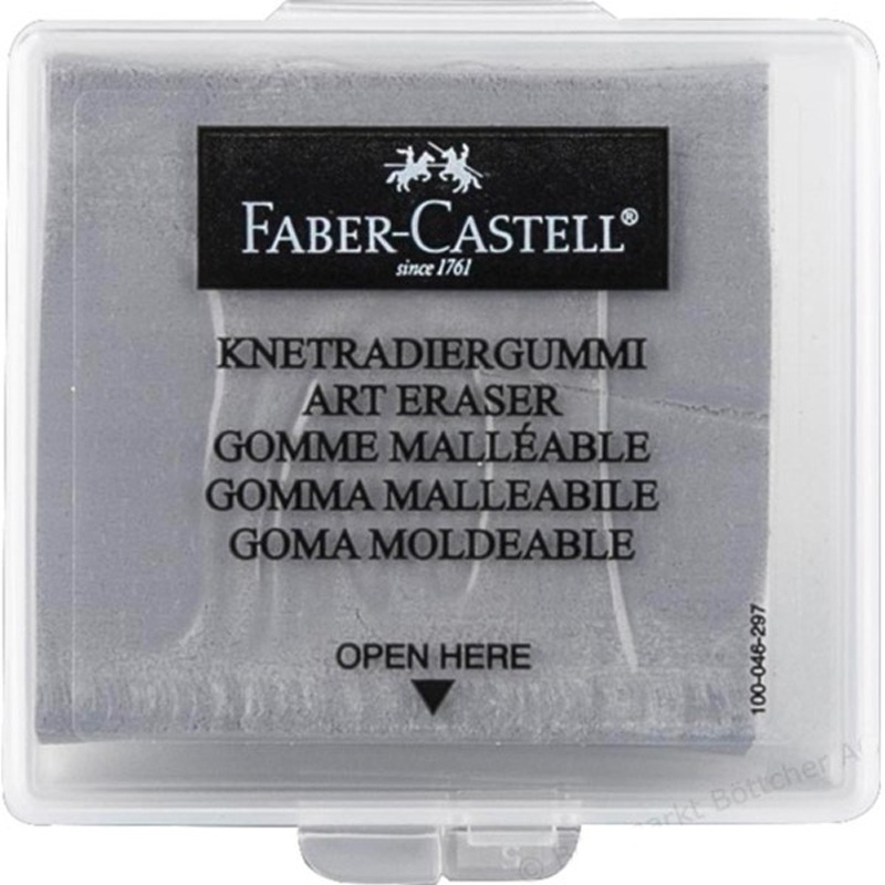 Faber-Castell-Knetradiergummi-Art-Eraser-grau-in-Kunststoffbox-127220-ovp-lafueliki