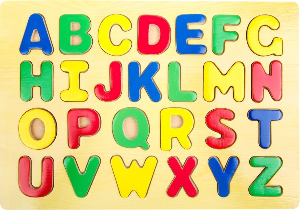 Buchstaben Puzzle ABC aus Holz