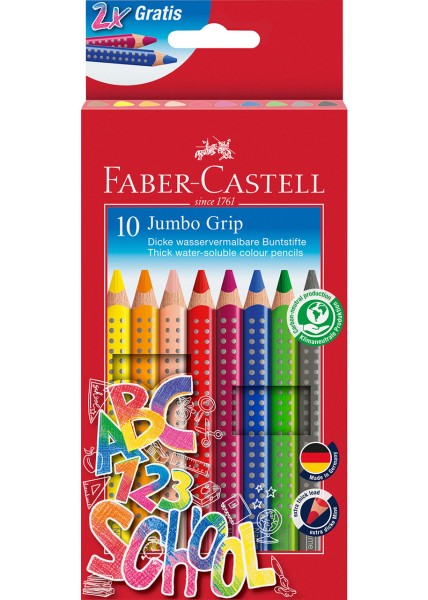 Faber-Castell Jumbo Grip 10er Set · Buntstifte