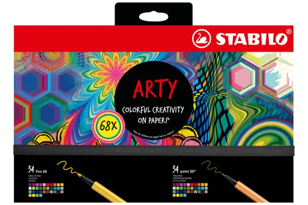 Stabilo ARTY Box · CREATIVE SET · Pen 68 · point 88