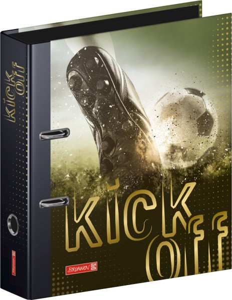 Das ist ein Foto vom Brunnen Ordner in A4 berite 80mm Motiv Fußball aus der Serie Kick off von Brunnen bei LAFÜLIKI