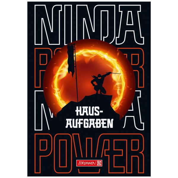 Brunnen Hausaufgabenheft A5 Ninja Power