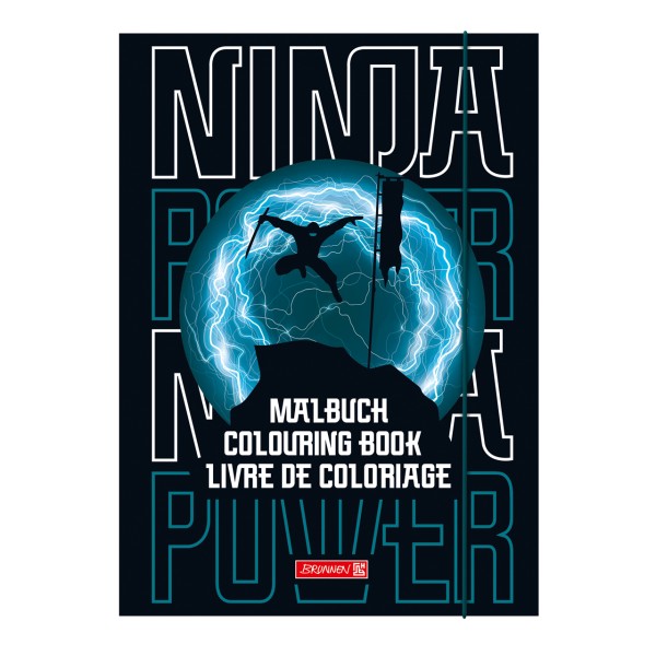 Brunnen Malbuch für Kinder · Ninja Power