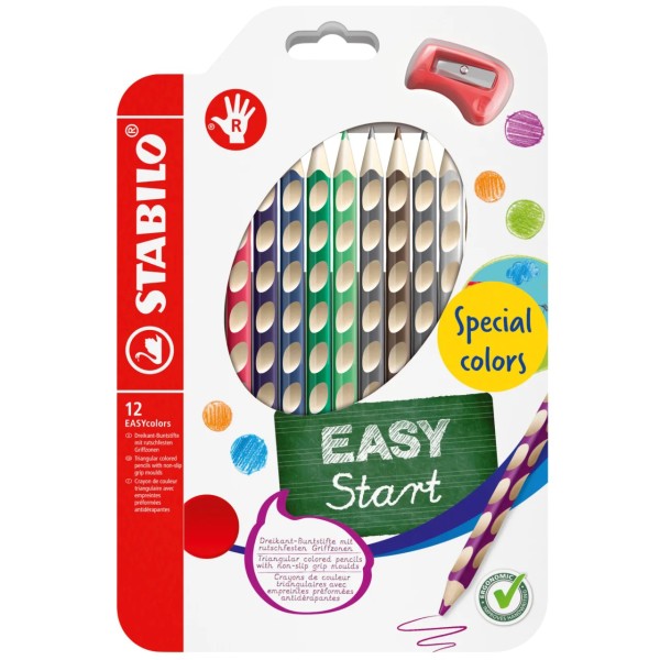 STABILO EASYcolors 12er Set · Rechtshänder · Special colors