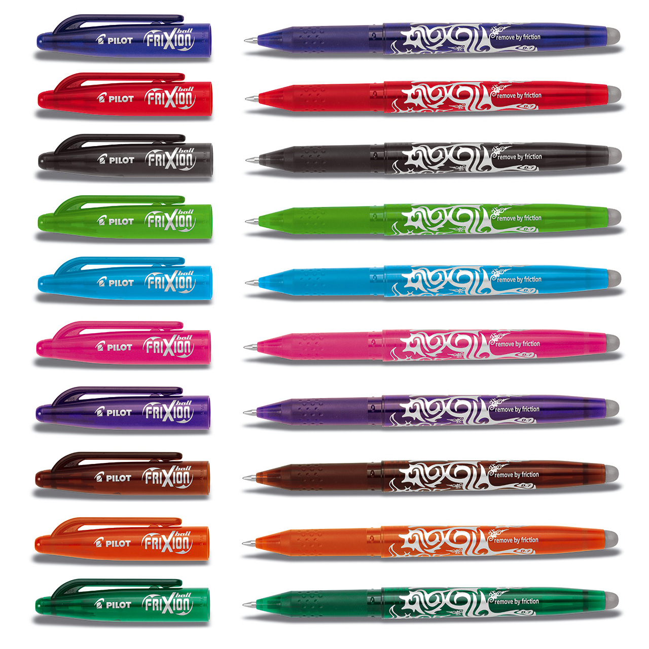 Radierbarer Kugelschreiber 0,5 mm Tintenroller Radierbar 8 Stück Friction Stifte Set Löschbare Gelstifte für Kinder Erwachsene Studenten Schule Büromaterial 