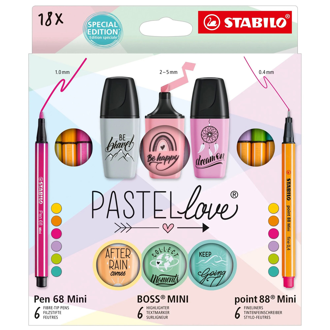Stabilo-Pastellove-Mini-World-6x-pen-68-mini-6x-boss-mini-6x-point-88-mini-18er-set-online-kaufen-lafueliki