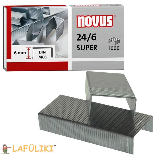 NOVUS Standard-Heftklammer 24/6 Super 1000