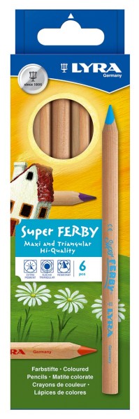 Lyra Super Ferby Dickkernbuntstift 6er Set