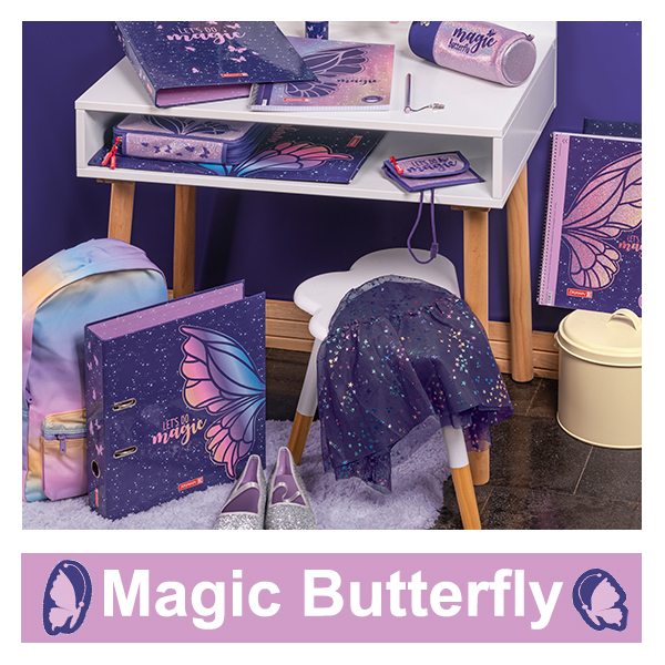 Brunnen-Banner-Schulbedarf-2023-magic-Butterfly-Schmetterling-lafueliki