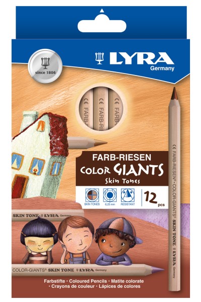 LYRA Farb-Riesen · Skin Tones · 12er Set