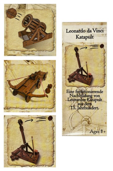 Leonardo Da Vinci · mini 3D Holzbausatz · ab 8 Jahre