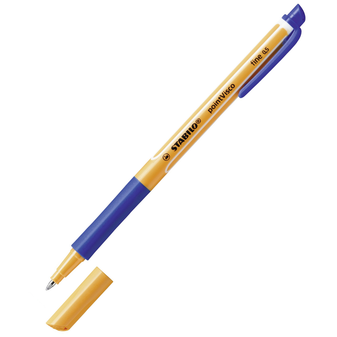 STABILO-Tintenroller-pointVisco-Einzelstift-blau-gelschreiber-lafueliki