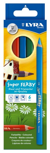 Lyra Super Ferby Dickkernbuntstift 6er Set