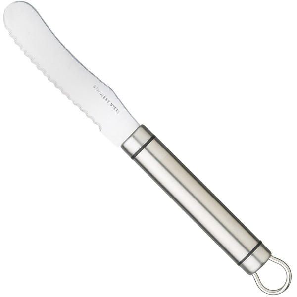 Edelstahl Messer mit ovalem Griff