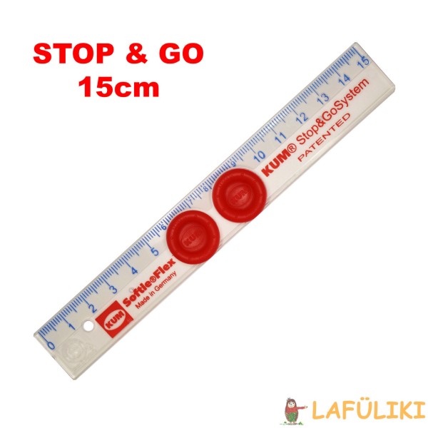 SOFTIE®FLEX Lineal 15 cm Stop&Go Grips